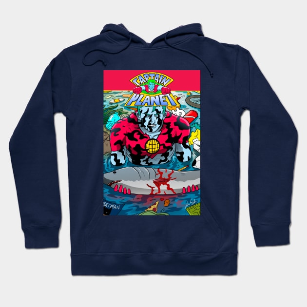 CAPTAIN PLANET SHARK Hoodie by GOUP